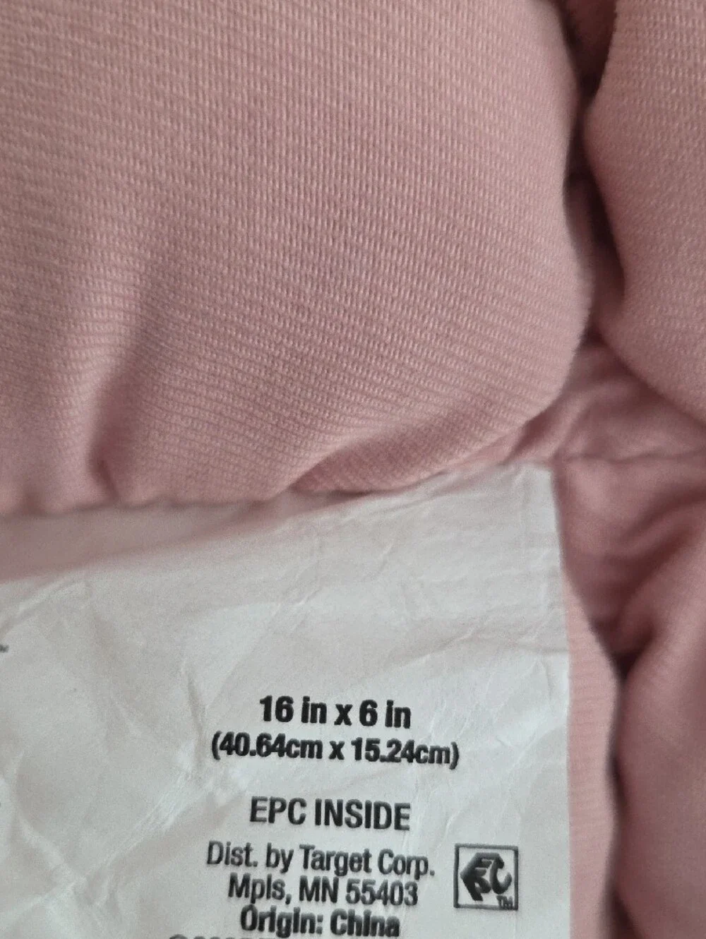 Room Essentials Quilted Bolster Pillow - Dusty Rose